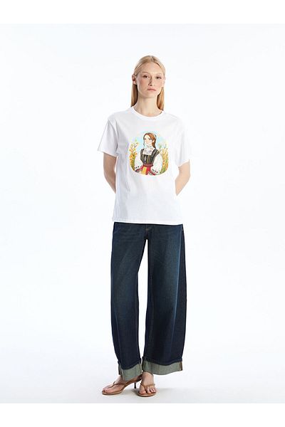 LC Waikiki Crew Neck Printed Women's T-Shirt