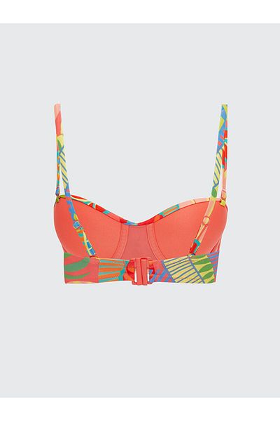 LC Waikiki Coral Patterned Strap Women's Bikini Top