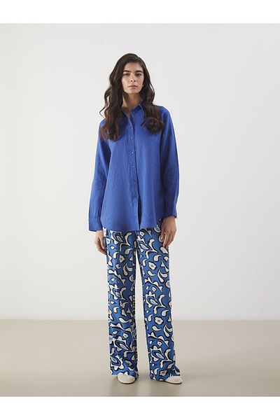 LC Waikiki Pantaloni de damă cu model cu talie elastică sezon nou - S5M714Z8