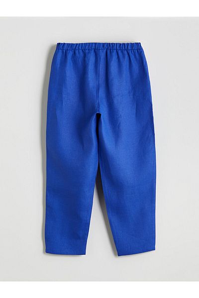 LC Waikiki New Season Elastic Waist Linen Women's Trousers - S5O265Z8