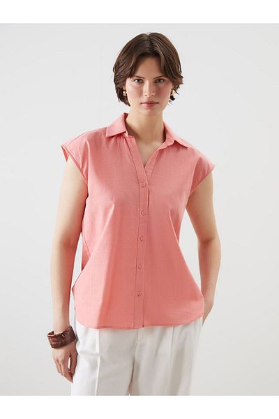 LC Waikiki Pink Regular Fit Women's Shirt