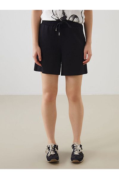 LC Waikiki Xside Black Elastic Waist Women Shorts