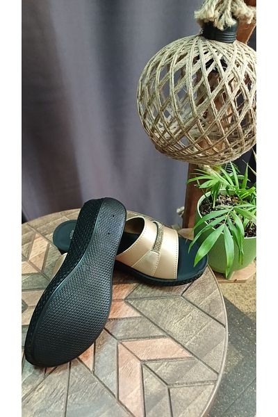 ASUDE TESETTÜR Polex Zenne Stripe Stone Daily Slippers