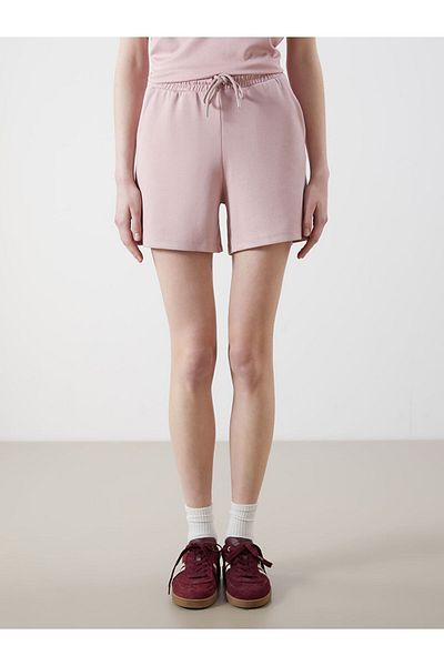 LC Waikiki Xside Pink Elastic Waist Women's Shorts