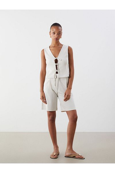 LC Waikiki New Season V-Neck Women's Vest - S5Nr54Z8