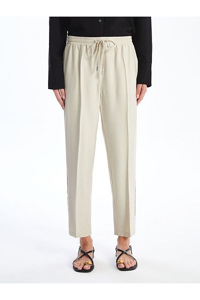 LC Waikiki New Season Elastic Waist Carrot Cut Women's Trousers - S55158Z8