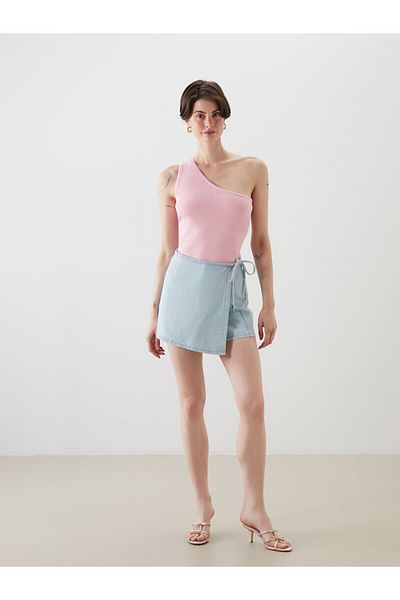 LC Waikiki Lcw One Shoulder Crop Women's Knitwear Singlet