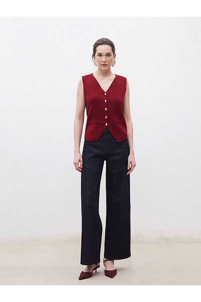 LC Waikiki V-Neck Women's Knitwear Vest