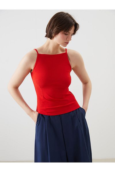 LC Waikiki Lcw Square Neck Textured Women's Athlete Fast Fashion