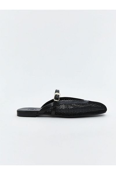 LC Waikiki Women's Slippers with Buckle Mesh Detail