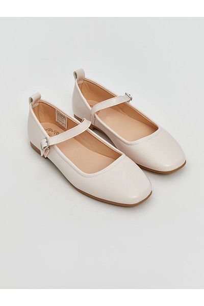 LC Waikiki Leather Look Girl's Ballerinas