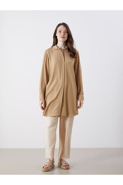 LC Waikiki New Season Krinkle Women's Shirt Tunic - S5R234Z8