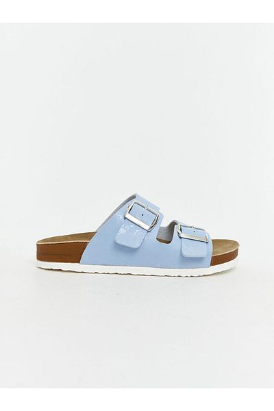 LC Waikiki Lcw Steps Blue Double Banded Women's Slippers