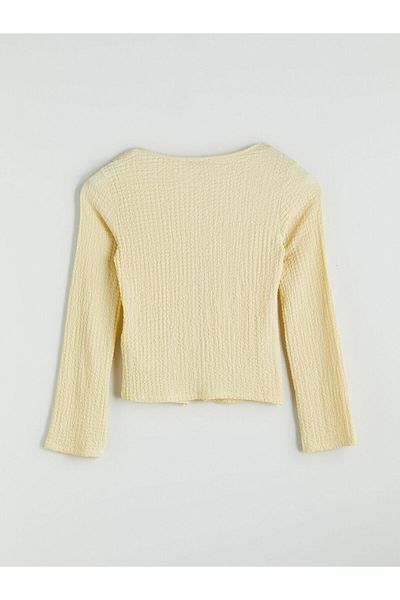 LC Waikiki V-Neck Textured Women's Cardigan