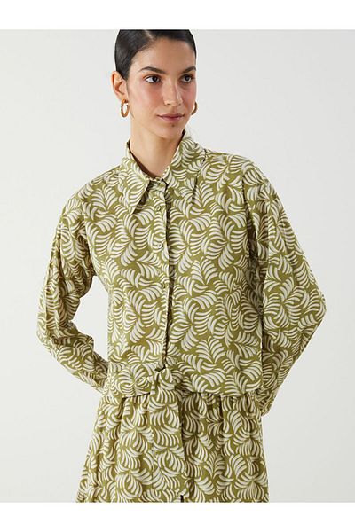 LC Waikiki Black Patterned Women's Shirt