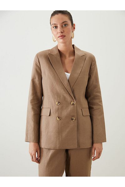 LC Waikiki Linen Women's Blazer Jacket