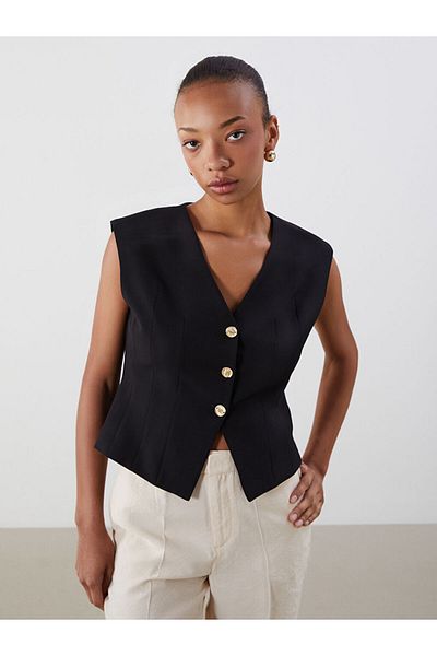 LC Waikiki V-Neck Women's Classic Vest