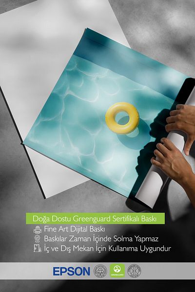 Postifull Frameless Wall Poster, Sea Ring, Photo, Blue Color Poster, 2025 Summer Selection, No:109661