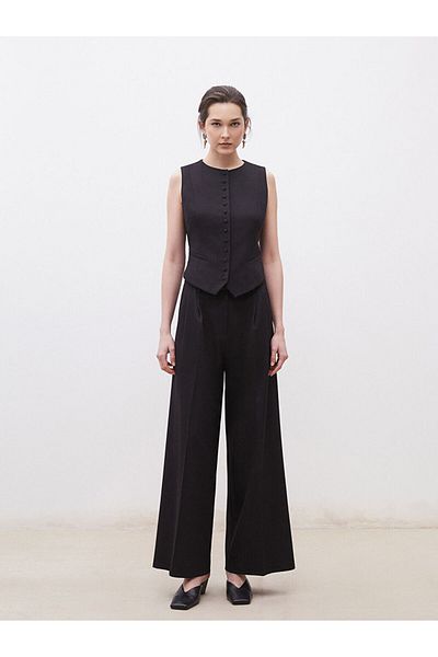LC Waikiki Crew Neck Crepe Women's Classic Vest