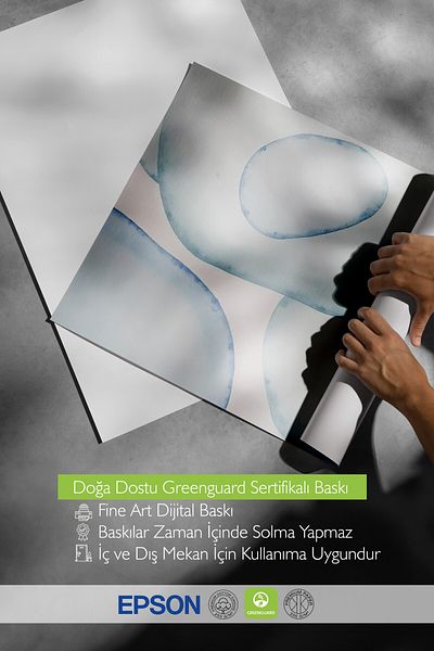 Postifull Poster de perete fără încadrare, cercuri abstracte - 1, vopsea în ulei, poster de culoare albastră, selecție de vară 2025, NR:109