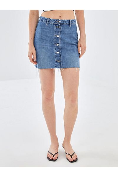 LC Waikiki Standard Fit Women's Jean Skirt