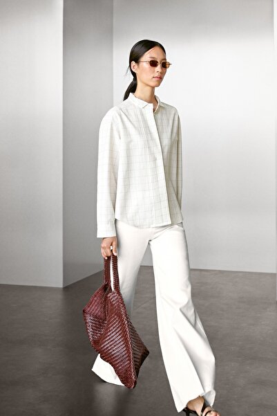 Massimo Dutti Pilili kareli gömlek