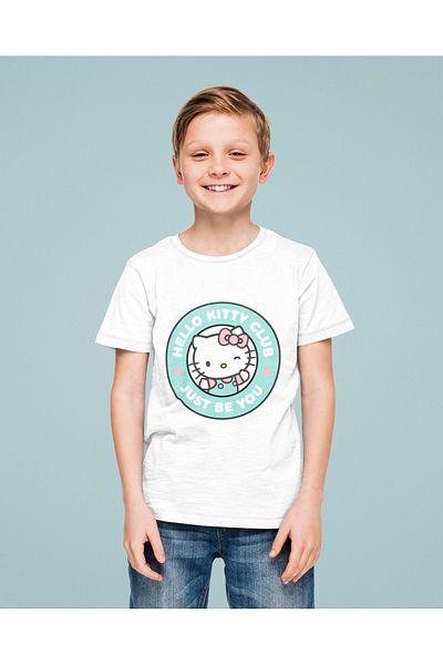 SEVBANO Tricou unisex pentru copii cu desene animate Hello Kitty Club (vârsta 1-12)