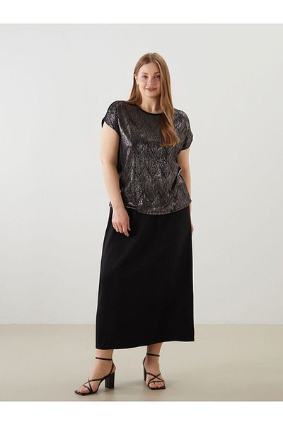 LC Waikiki Fusta din amestec de in cu talie elastică sezon nou - S5M278Z8