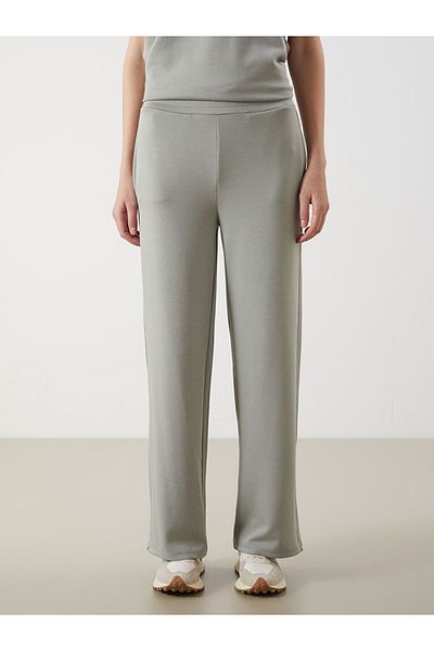LC Waikiki Lcw Women's Wide Leg Sweatpants with Elastic Waist Fast Fashion