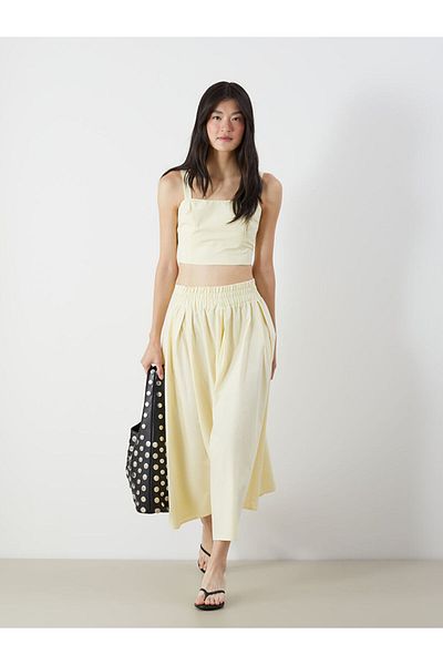 LC Waikiki Poplin Skirt with Elastic Waist