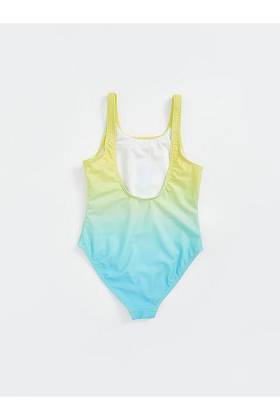 LC Waikiki Κοριτσίστικο μαγιό με στάμπα Stitch Quick Dry