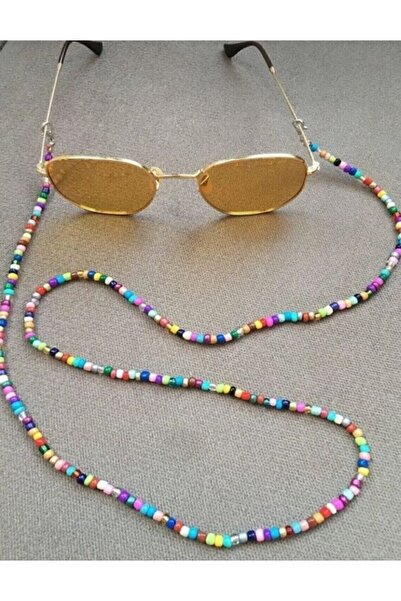 TUHAM AKSESUAR إكسسوارات النظارات، حبل نظارات من الخرز الرملي الملون