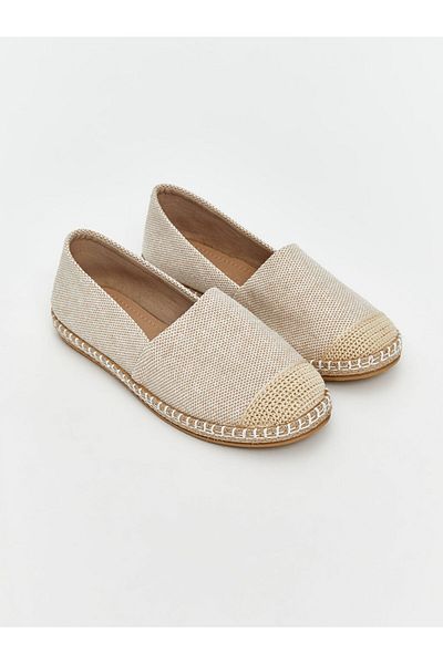 LC Waikiki Koor Beige Women's Straw Espadrille Shoes