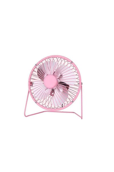 SIKS USB Table Fan, 360° Adjustable, 15 x 14 x 8.5 cm, 68 cm cable, Pink