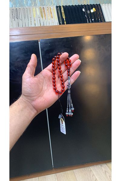 ÇELİKSİLVERTAKI Fire Amber Silver Kazaz Tasseled