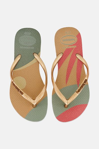 Havaianas Kids Girl Palette Glow Slip On Slippers, Multicolor