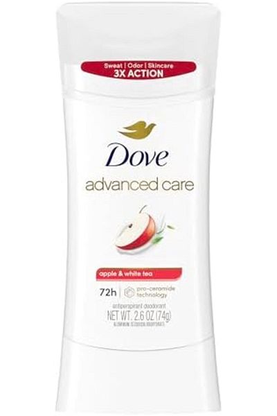 Dove Antiperspirant Deodorant Stick Advanced Care Apple & White Tea 2.6 Ounce