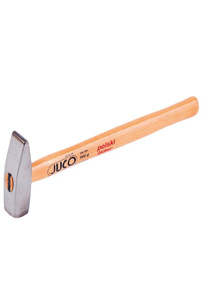 JuCo Ciocan Mecanic Forjat Anticoroziv Cu Maner Lemn 500G