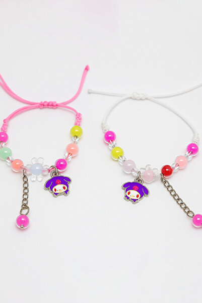 MakeWell Kuromi ve My Melodi Tasarımlı Rengarek Çocuk Bileklikleri