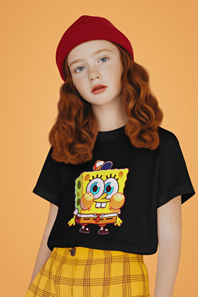 SEVBANO تي شيرت للأطفال مطبوع عليه سبونج بوب سويت للجنسين (1-12 سنة)