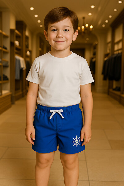 mini kanka Pantaloni scurți de vară pentru băieți, cu căptușeală, din materia...