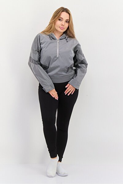 adidas Women Sportswear Fit Long Sleeve Outdoor Jacket, Grey