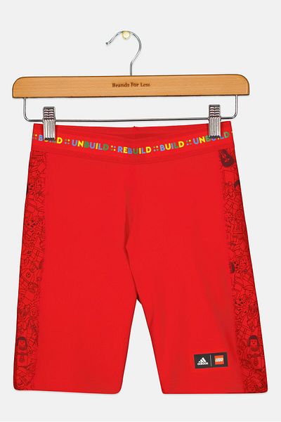 adidas X Lego Kids Boy Sport Fit Training Short, Red