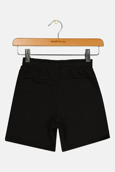 Puma Kids Boy Embroidered Logo Outdoor Shorts, Black