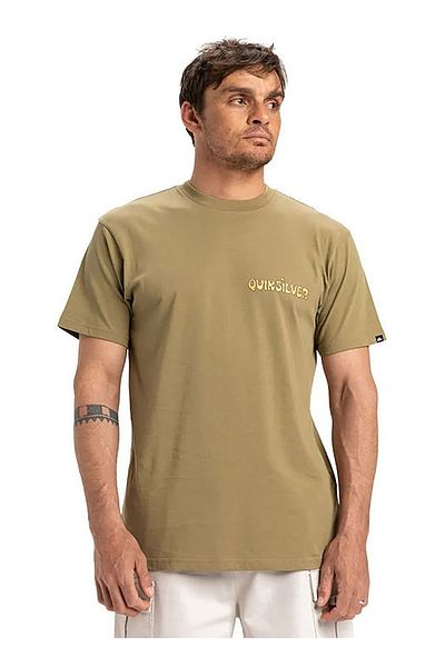 Quiksilver EQYZT08049 ΑΝΤΙΣΤΟΙΧΙΑΣΜΑ ΟΙΚΙΑΚΟΥ ΑΠΟΣΥΝΔΕΤΗΡΑ SS Χακί Ποδηλατικό γιακά Κανονική εκτύπωση Ανδρικό T-Shirt
