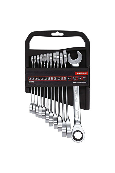 PROLINE Set Chei Combinate Clichet Cr-Va Forjate 8-19Mm - 12P.