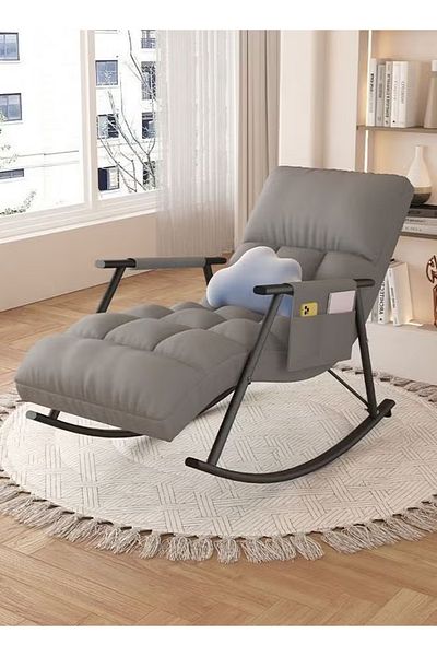 sharpdo Comfortable and Stylish Rocking Chair Perfectly Upholstered Lounge Chair