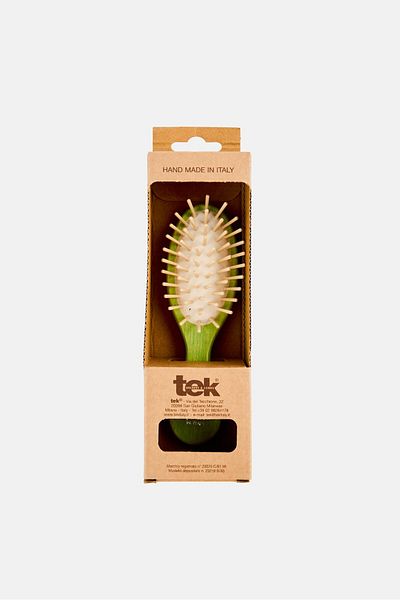 TEK Little Oval Wooden Purse Brush, Assorted
