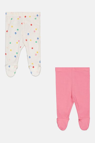 MOTHERCARE Toddlers Girl 2 Pieces Graphic Print Leggings, Multicolor