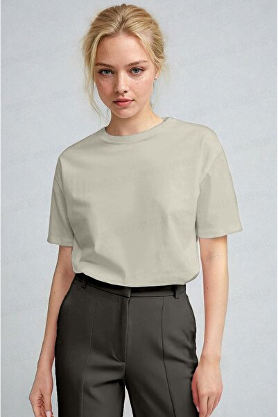 Tarzsokak ياقة دائرية قابلة للتنفس للنساء، مقاس عادي، قطع عادية، بدون طباعة، ...